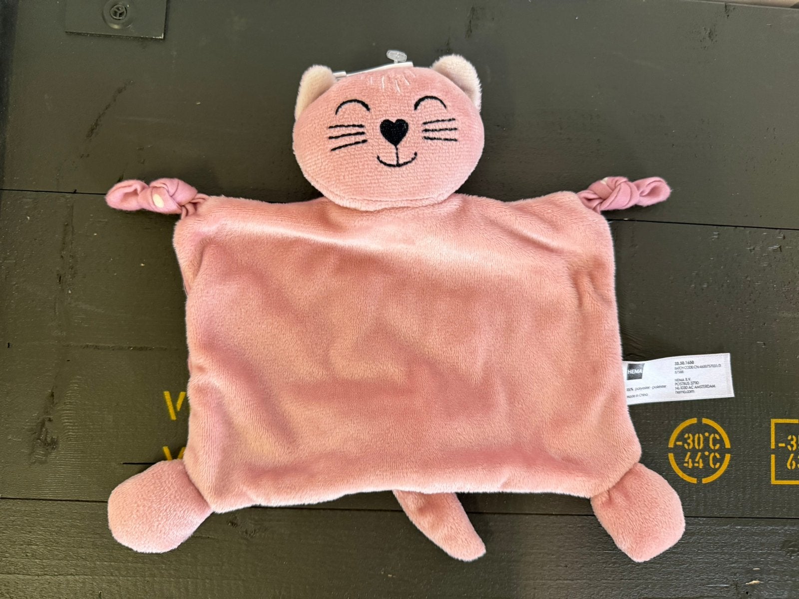 Hema knuffeldoekje poes roze nieuw, Ophalen of Verzenden, Nieuw