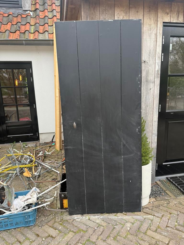Mooie authentieke deur, Doe-het-zelf en Verbouw, Deuren en Horren, Ophalen, Zo goed als nieuw, Binnendeur, 200 tot 215 cm