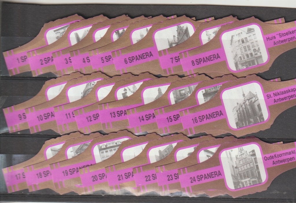 reeks 241  antwerpen    1-24 sigarenbanden, Verzamelen, Ophalen of Verzenden, Zo goed als nieuw, Sigarenbandjes