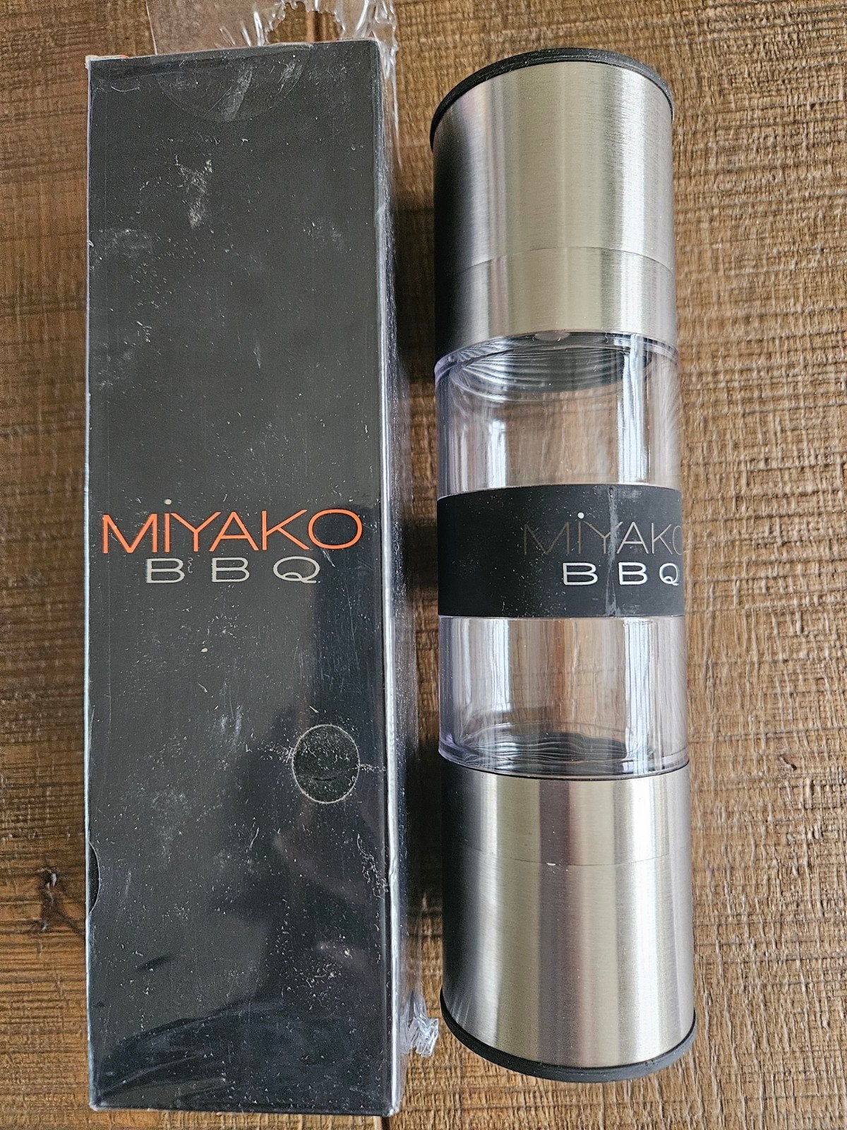 Miyako BBQ Zout- en pepermolen - Nieuw in doos, Overige typen, Nieuw, Ophalen of Verzenden, Overige materialen