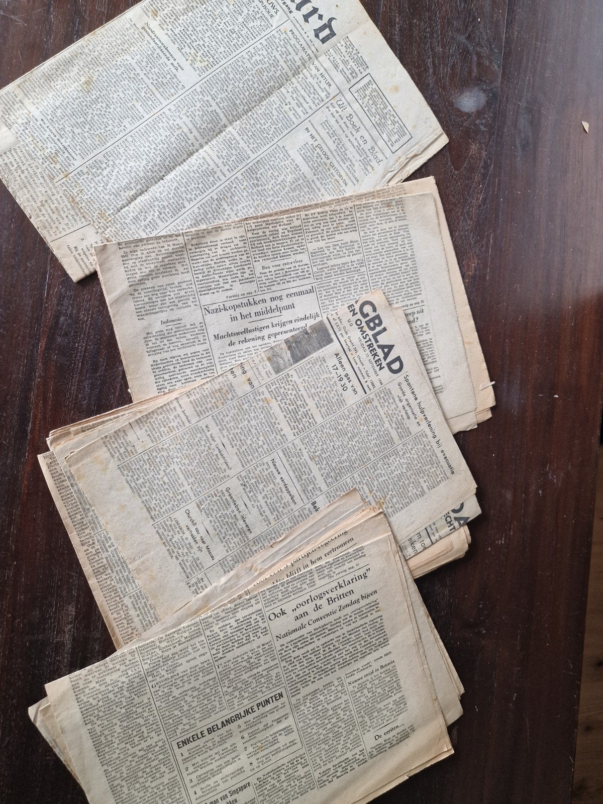 Oude kranten uit de Tweede Wereldoorlog, Boeken, Tijdschriften en Kranten, Ophalen of Verzenden, Gelezen, Krant