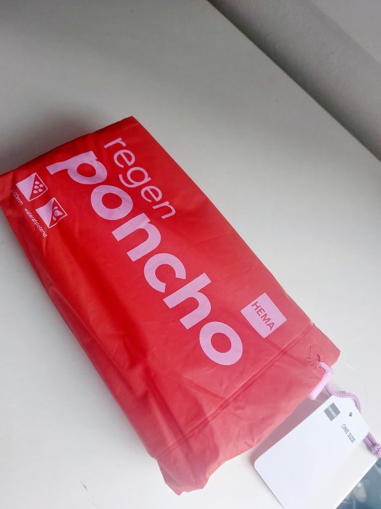 Nieuw Hema regenponcho one size, Ophalen of Verzenden, Nieuw, Regenjas, Heren