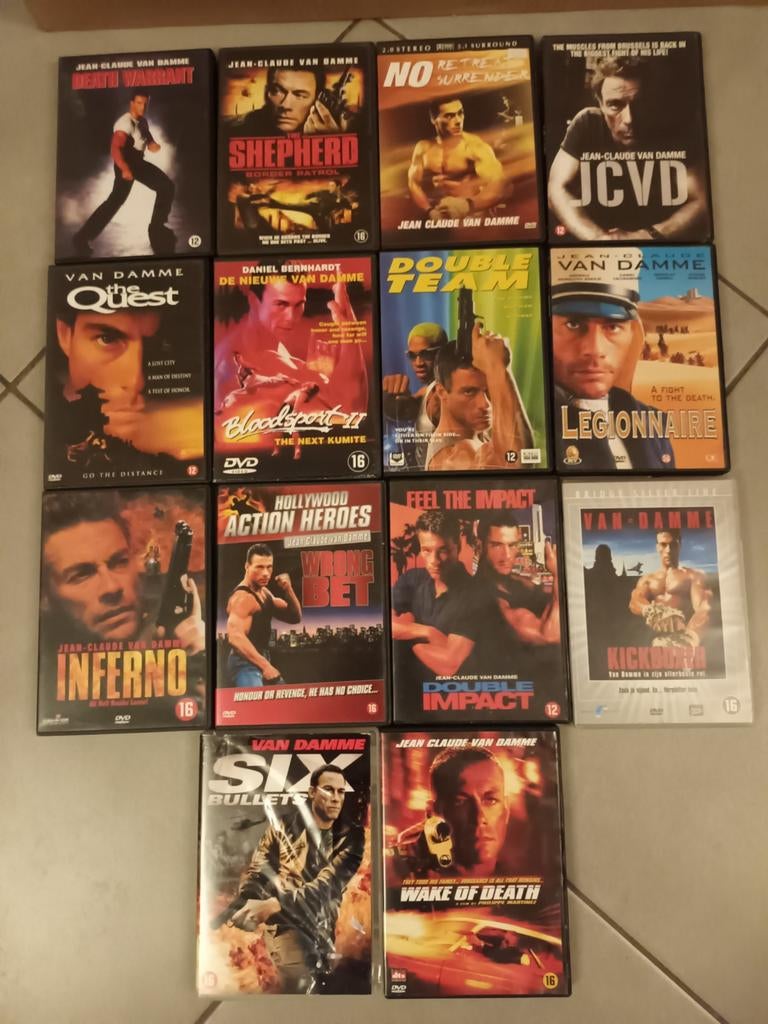 Dvd pakket Jean Claude van Damme, Vanaf 16 jaar, Ophalen of Verzenden, Zo goed als nieuw