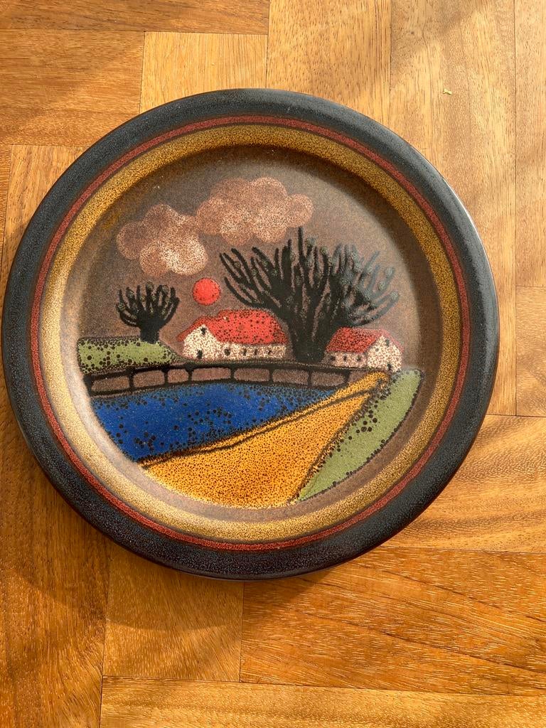 KMK Wandbord met Landschap, Ophalen of Verzenden