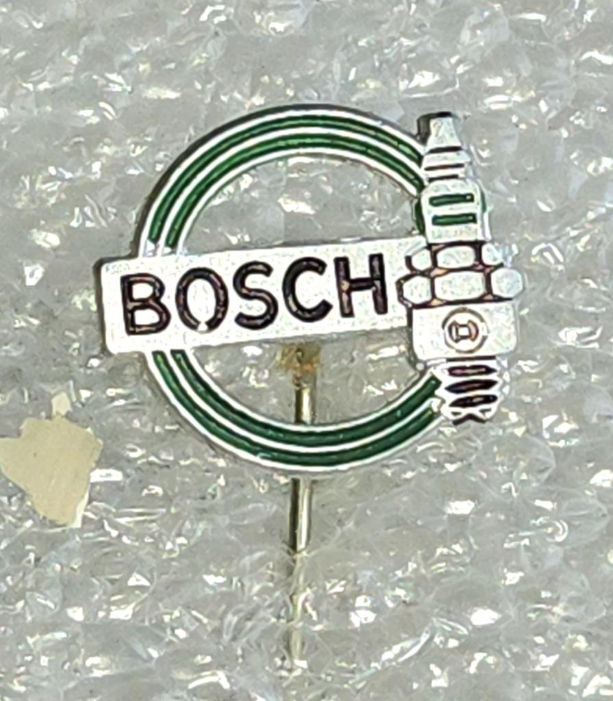 Vintage Bosch Speldje - Bougie Logo, Verzamelen, Ophalen of Verzenden, Zo goed als nieuw, Merk, Speldje of Pin