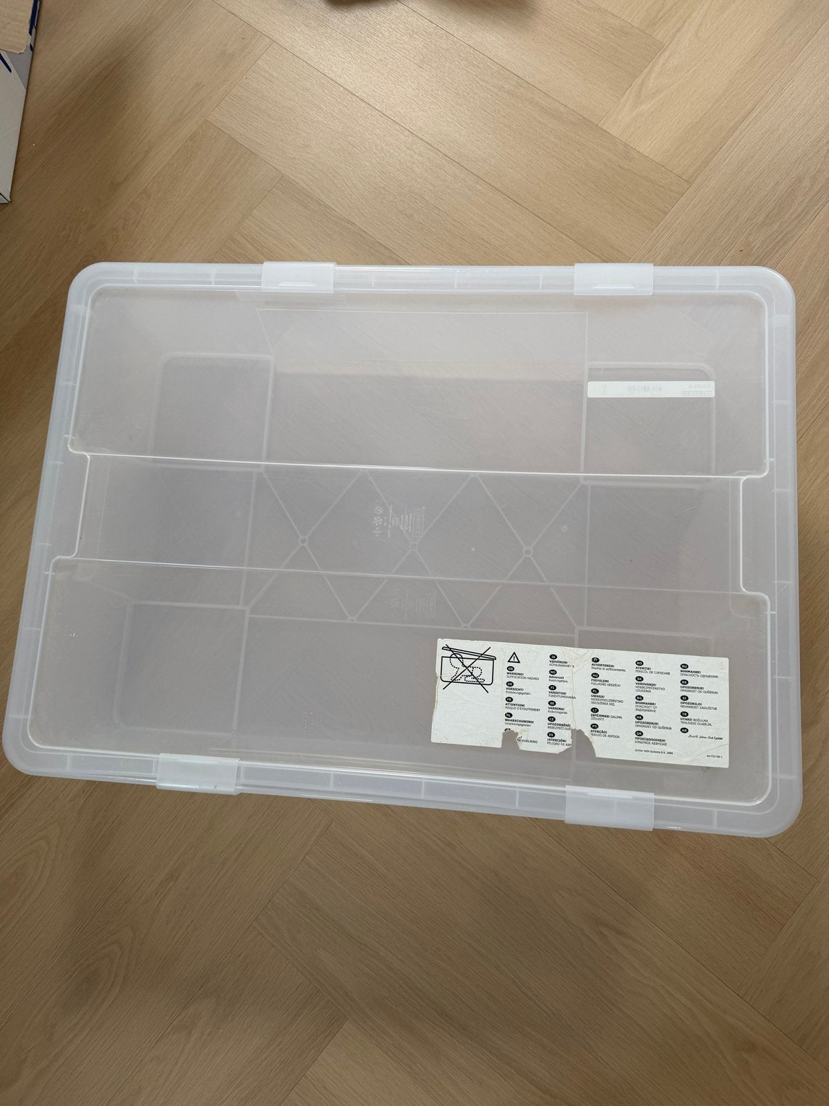 Transparante opbergdoos met deksel, Doe-het-zelf en Verbouw, Ophalen, 40 tot 60 cm, 50 tot 75 cm, Minder dan 35 cm