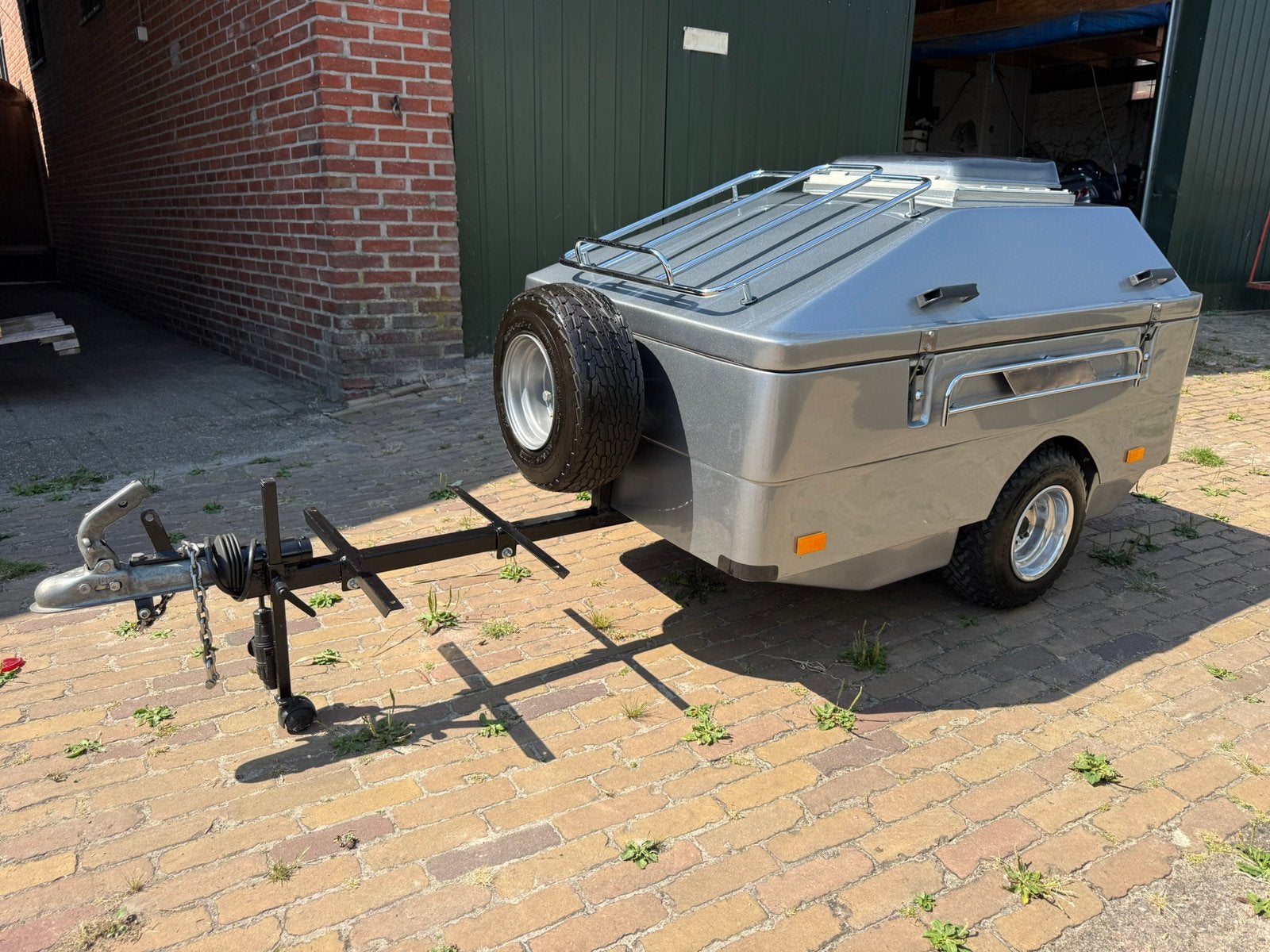 Te koop:aanhanger achter de motor., Auto diversen, Aanhangers en Bagagewagens, Ophalen, Gebruikt