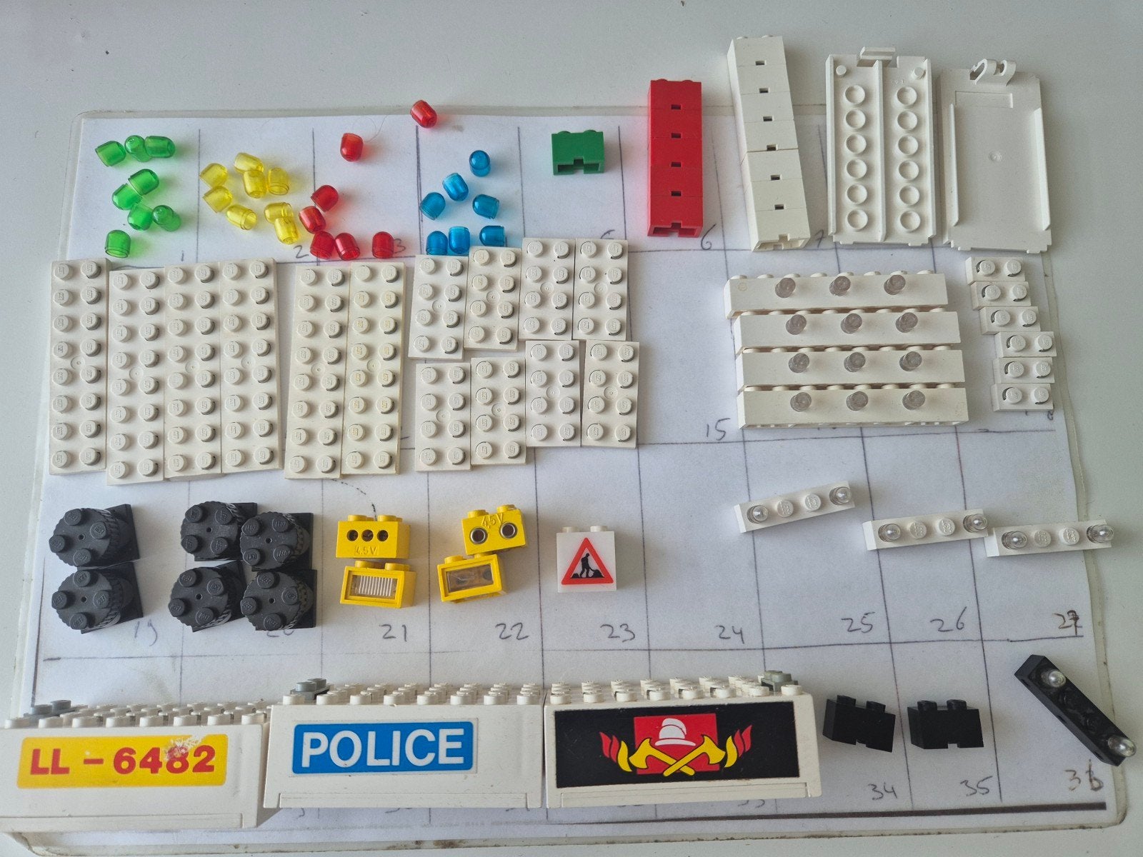 lego electric onderdelen city vintage space trein getest, Kinderen en Baby's, Speelgoed | Duplo en Lego, Ophalen of Verzenden