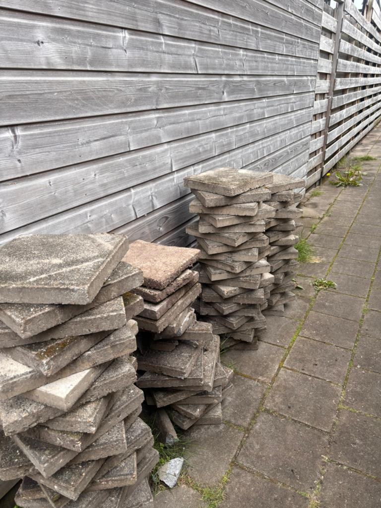 Tegels, Ophalen of Verzenden, Zo goed als nieuw, Beton, Terrastegels