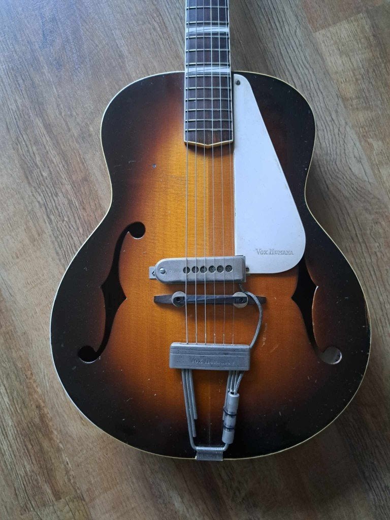 Vox Humana gitaar uit 1949 Nieuwstaat, Ophalen, Zo goed als nieuw, Klassieke of Spaanse gitaar, Met (piezo-)element