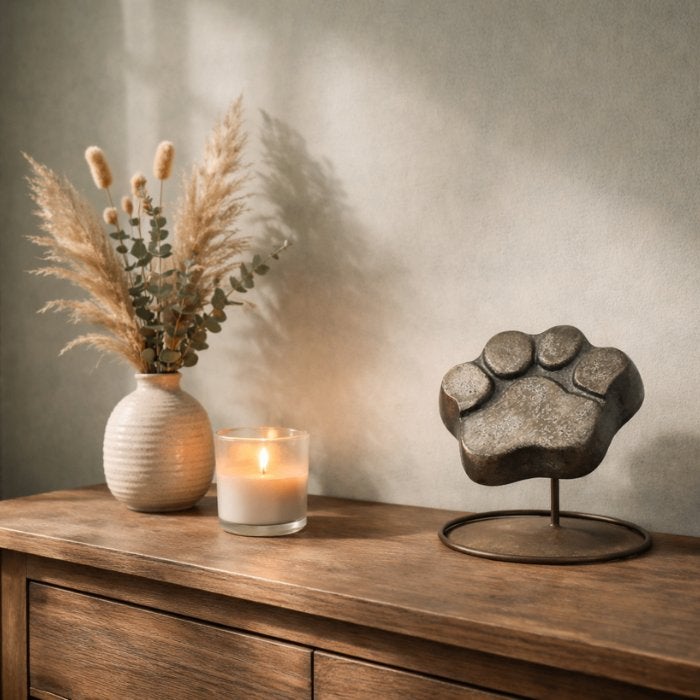 Urn Hondenpoot L - Kleur Night Black/Grijs, Overige merken, Ophalen of Verzenden, Nieuw, Overige typen