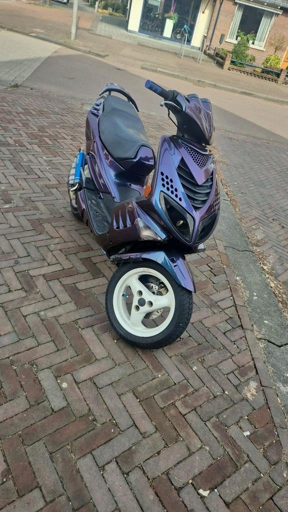 peugeot speedfight 2 70cc brom, Fietsen en Brommers, Scooters | Peugeot, Ophalen, Tweetakt, Maximaal 45 km/u, 49 cc