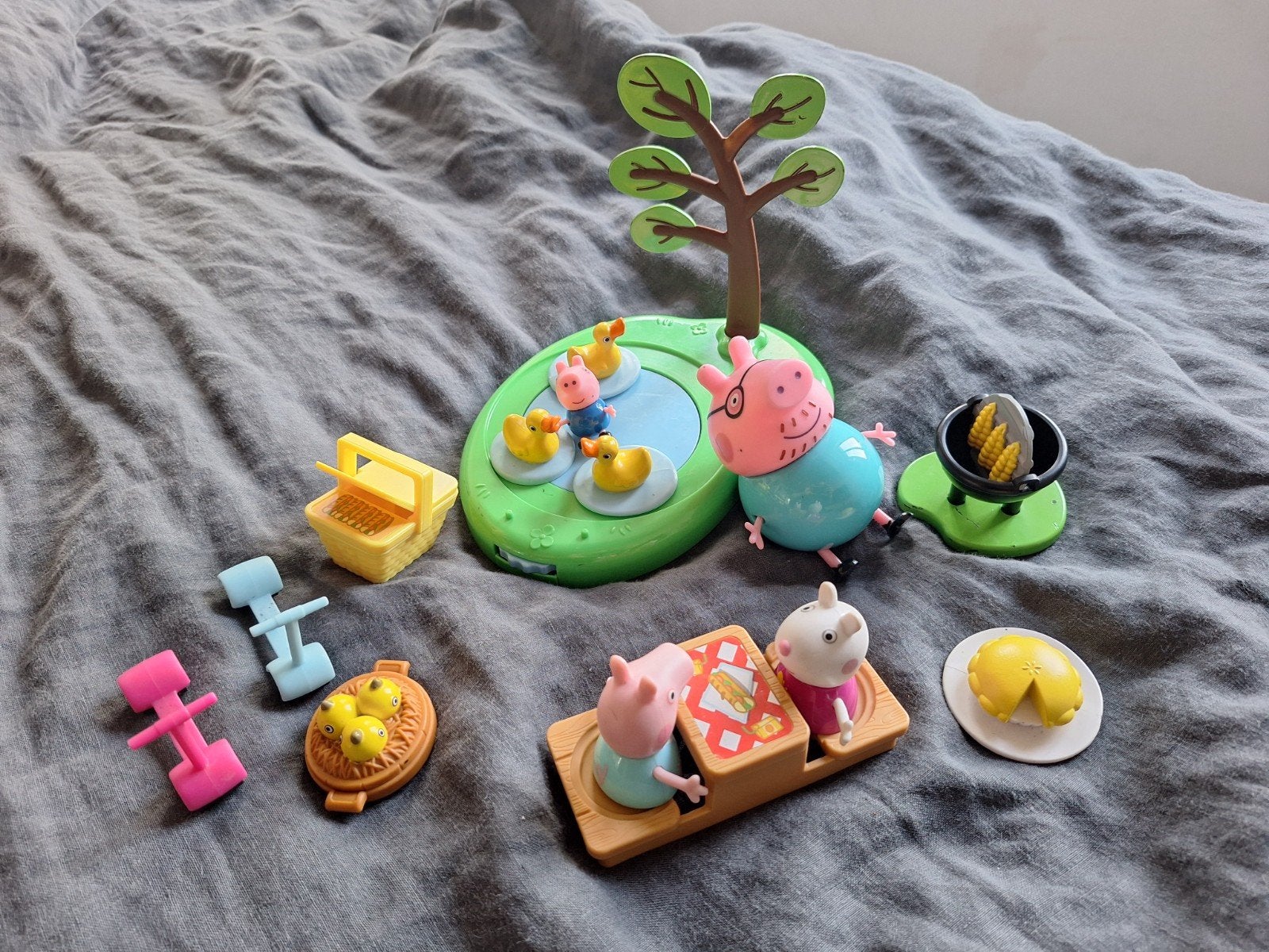 peppa pig picknick met george en pappa pig extra, Ophalen of Verzenden, Gebruikt