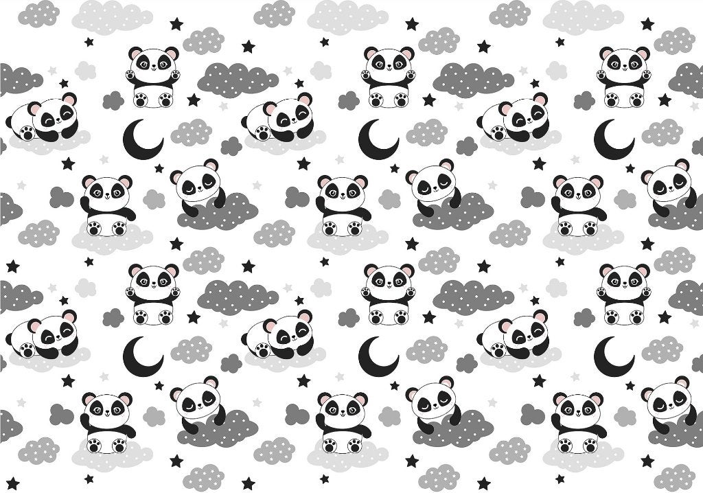 Baby Panda behang kinderkamer, babykamer, Muurdeco4kids, Verzenden, Nieuw