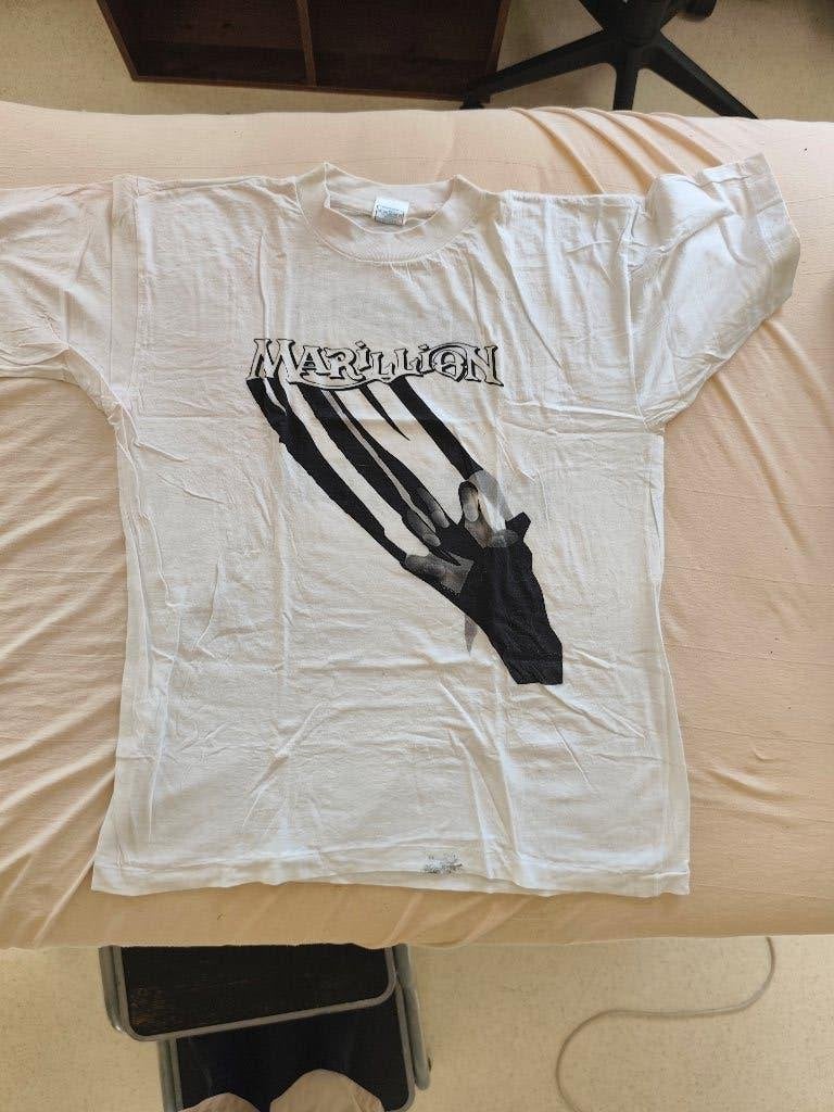 T-Shirt Marillion uit 1989, Kleding | Heren, T-shirts, Maat 52/54 (L), Onbekend, Wit, Ophalen of Verzenden
