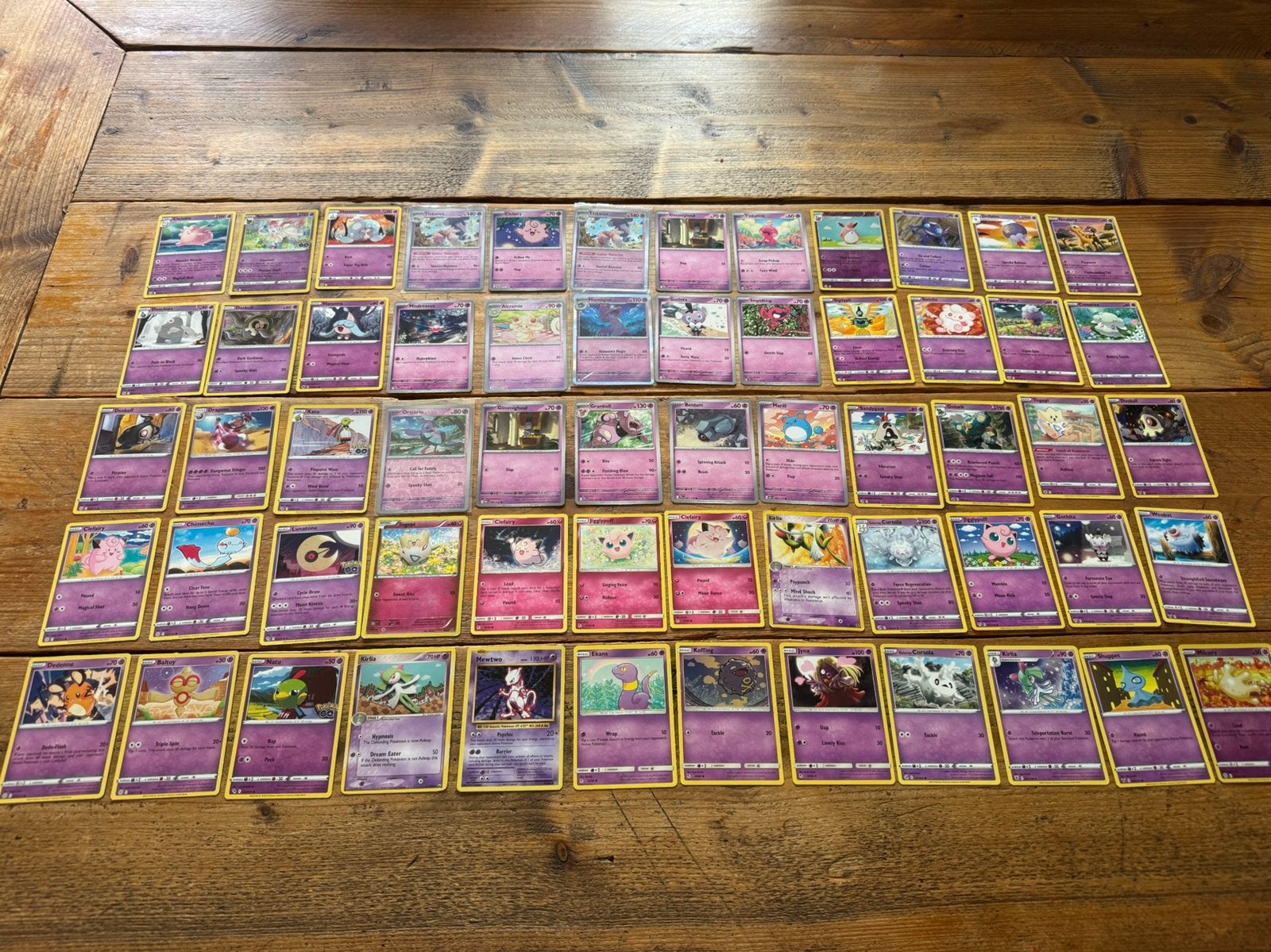 54 Pokémon kaarten, Ophalen of Verzenden, Zo goed als nieuw, Meerdere kaarten