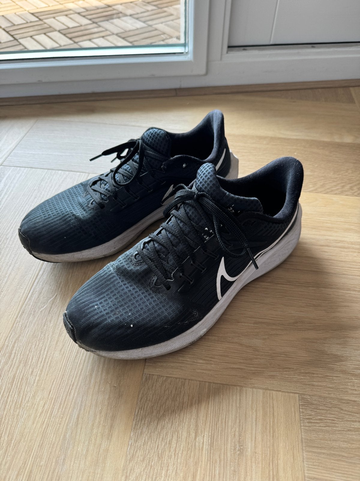 Nike hardloopschoenen maat 42,5, Ophalen of Verzenden, Gedragen, Sportschoenen, Zwart