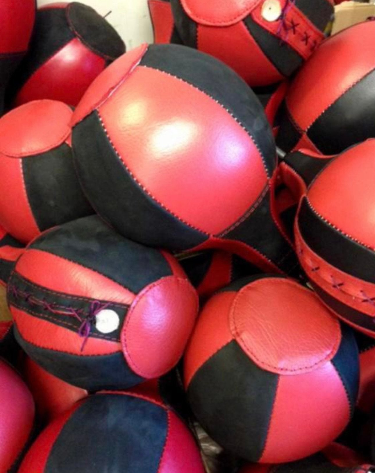 Boksbal Boxbal Binnenbal Buitenbal Leder, Ophalen, Zwart
