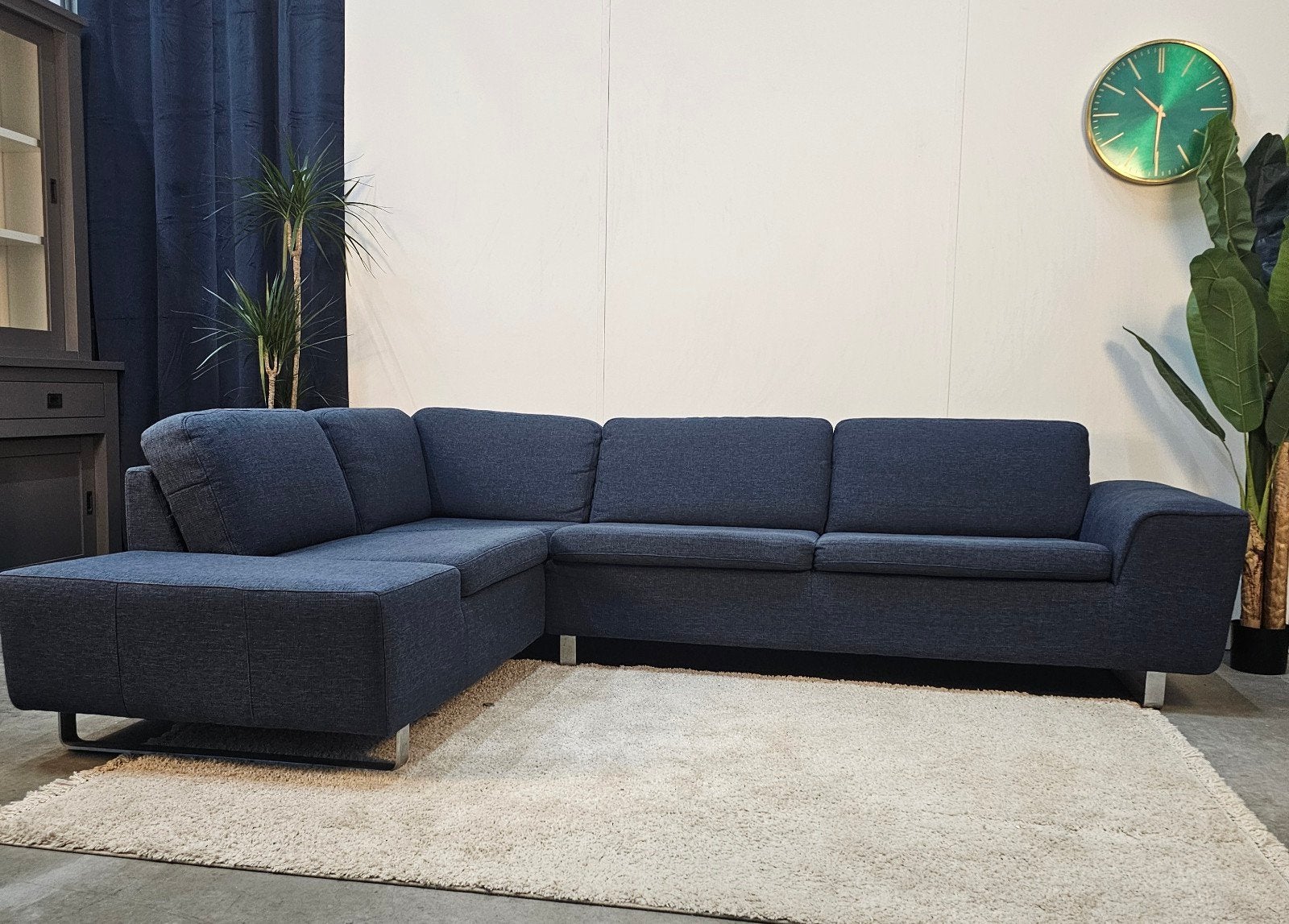 Henders & Hazel Hoekbank Blauw Comfortabele Loungebank, Ophalen of Verzenden, Tweelingenlaan 106, Stof, Nijhof Brothers Furniture