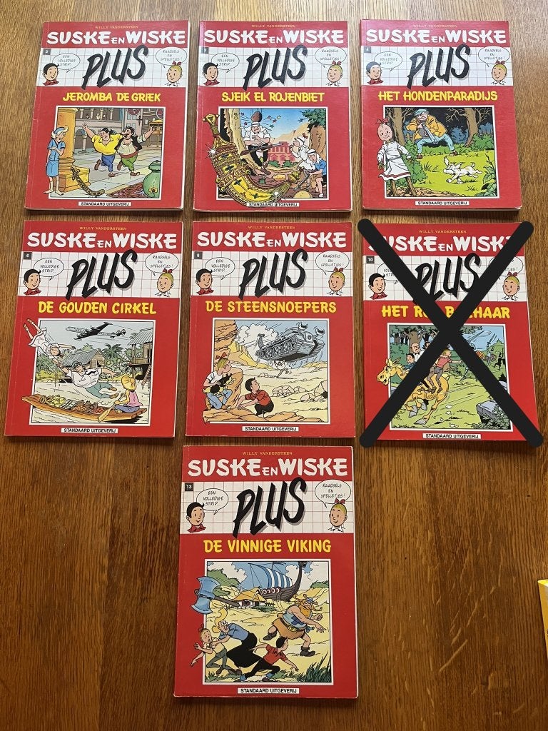 Suske en Wiske Plus 7x, Meerdere stripboeken, Ophalen of Verzenden, Gelezen, Willy Vandersteen