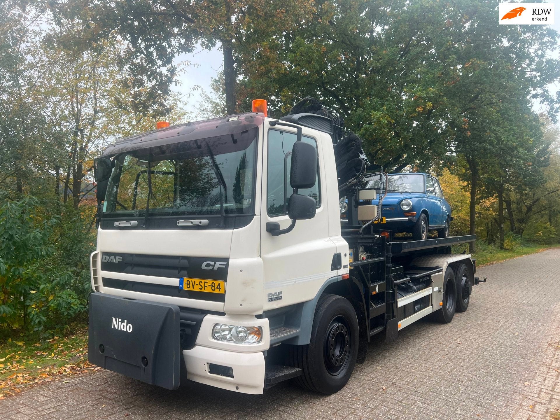DAF FAN CF 75 haakarm hiab 195-3 6,5T 16m, Auto's, Automaat, Euro 5, Origineel Nederlands, Bedrijf