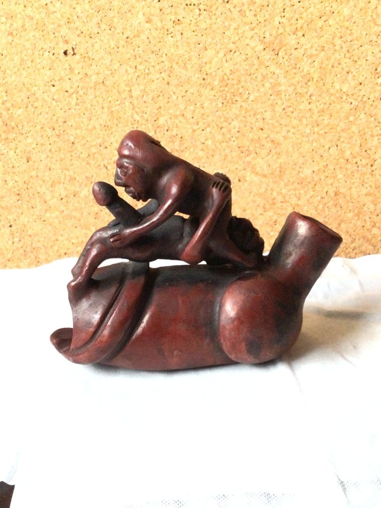 Kamasutra beeld, Art deco, Ophalen of Verzenden, Handgemaakt, Steen of Keramiek