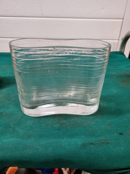 bloempot vaas glas ovaal, Ophalen of Verzenden, 'T Olde Gre-j, Info@toldegrej.nl, Endepoelstraat 20f Didam