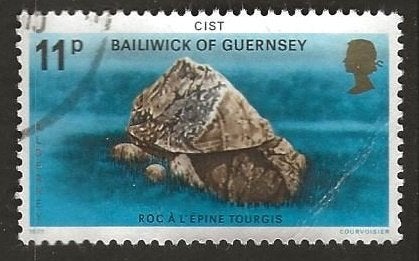 Guernsey 64, rots, Verzenden, Gestempeld