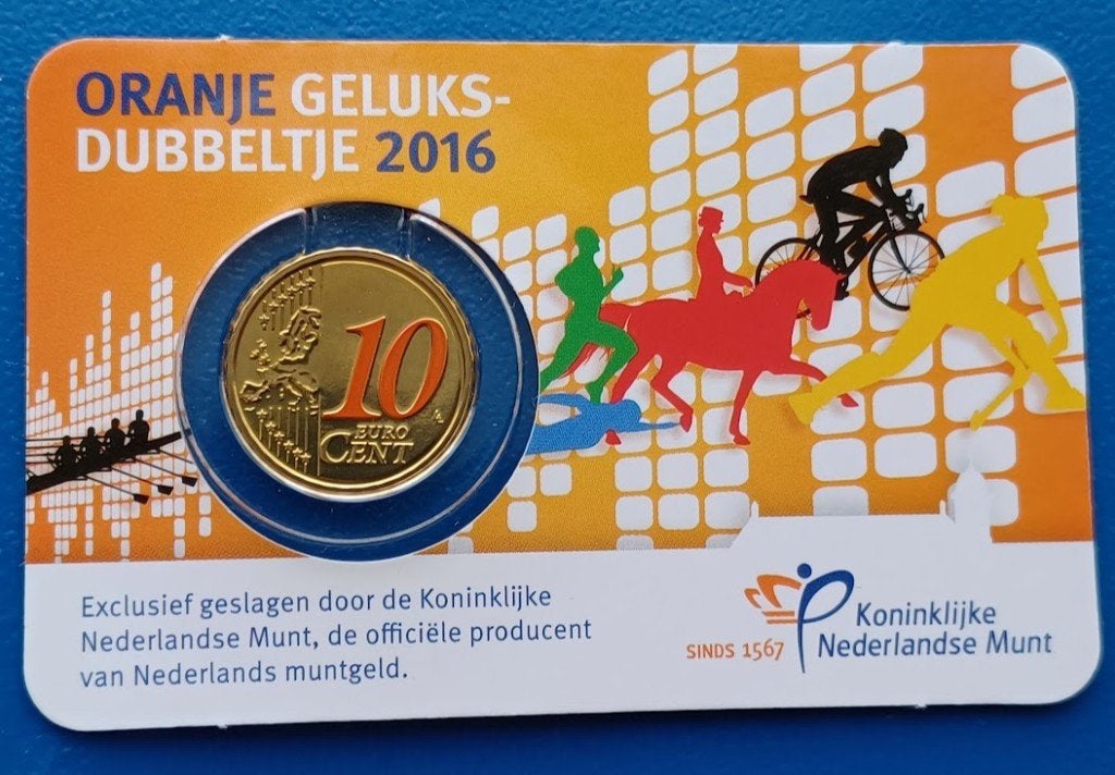 Oranje Geluksdubbeltje 2016, Verzenden, Koningin Beatrix, 10 cent, Setje