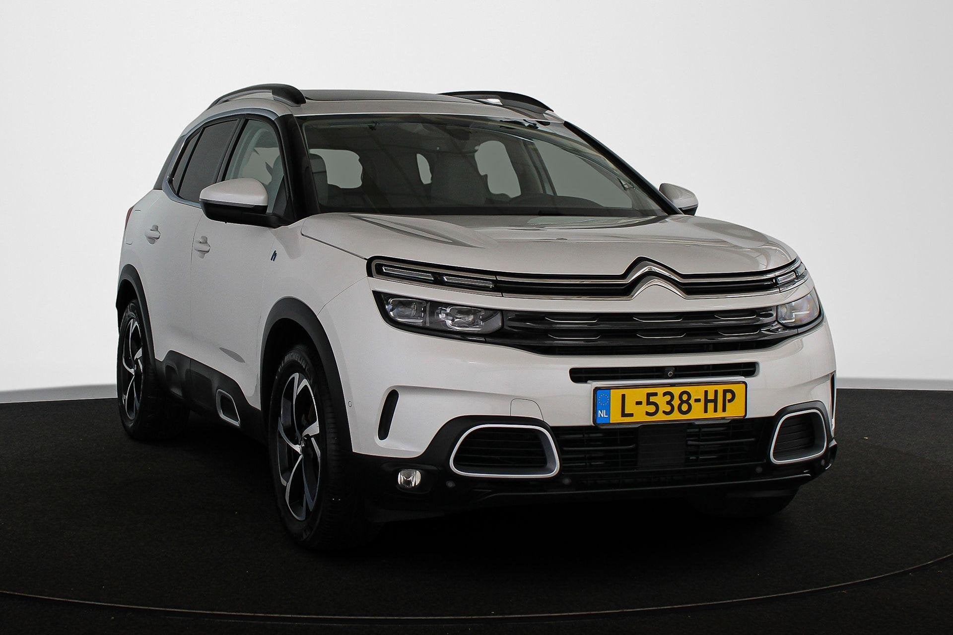 Citroen C5 Aircross 1.6 Plug-in Hybrid 225 Shine Pano Trekha, Auto's, Gebruikt, 4 cilinders, C5 Aircross, Leder en Stof