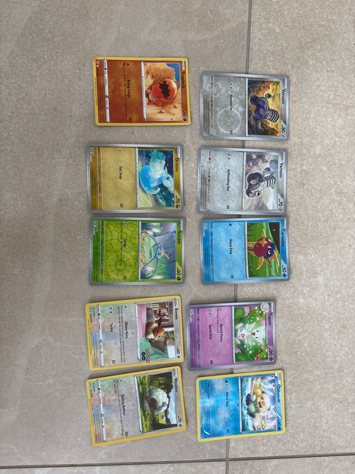 Glimmende Pokémon Kaarten Collectie 10 Verschillende Kaarten, Ophalen, Nieuw, Meerdere kaarten