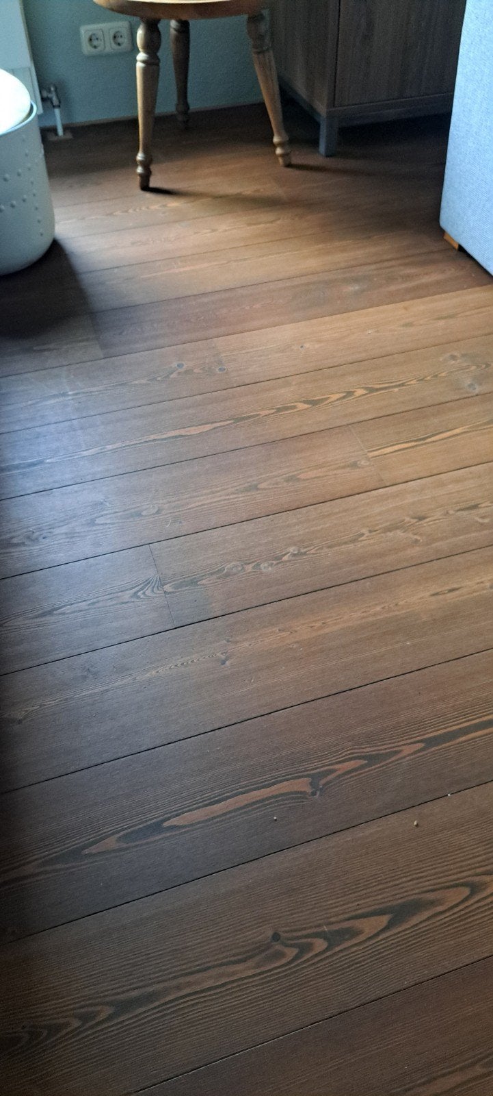 Mooie houten vloer - Gebruikt - Lariks Hout, Ophalen, Gebruikt, Vloerdelen of -planken, 10 m² of meer