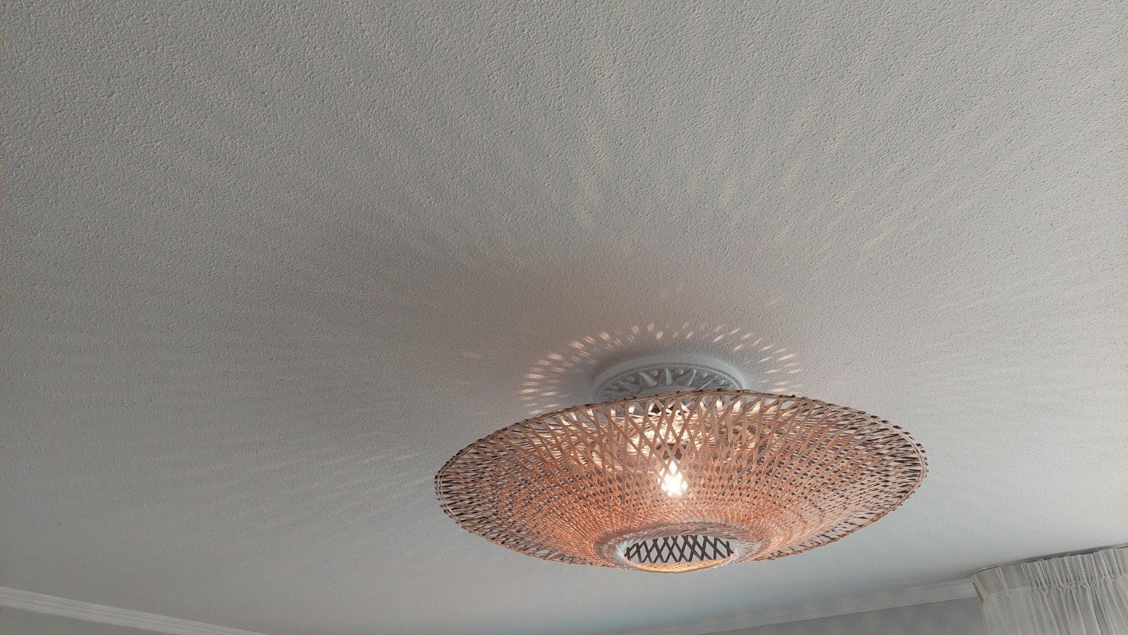 plafondlamp Kalimantan van Good&Mojo, riet, groot!!, Ophalen, Zo goed als nieuw