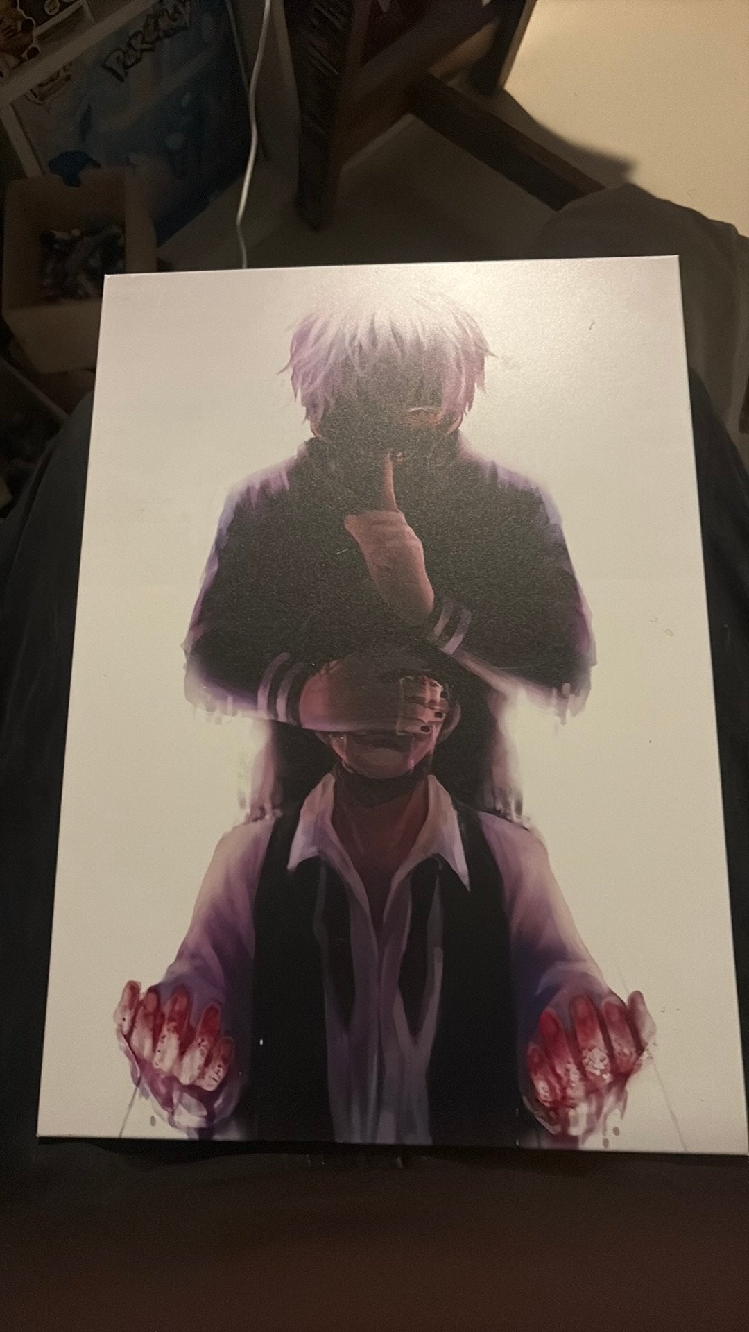 Ken Kaneki poster (metaal), Antiek en Kunst, Kunst | Tekeningen en Foto's, Verzenden