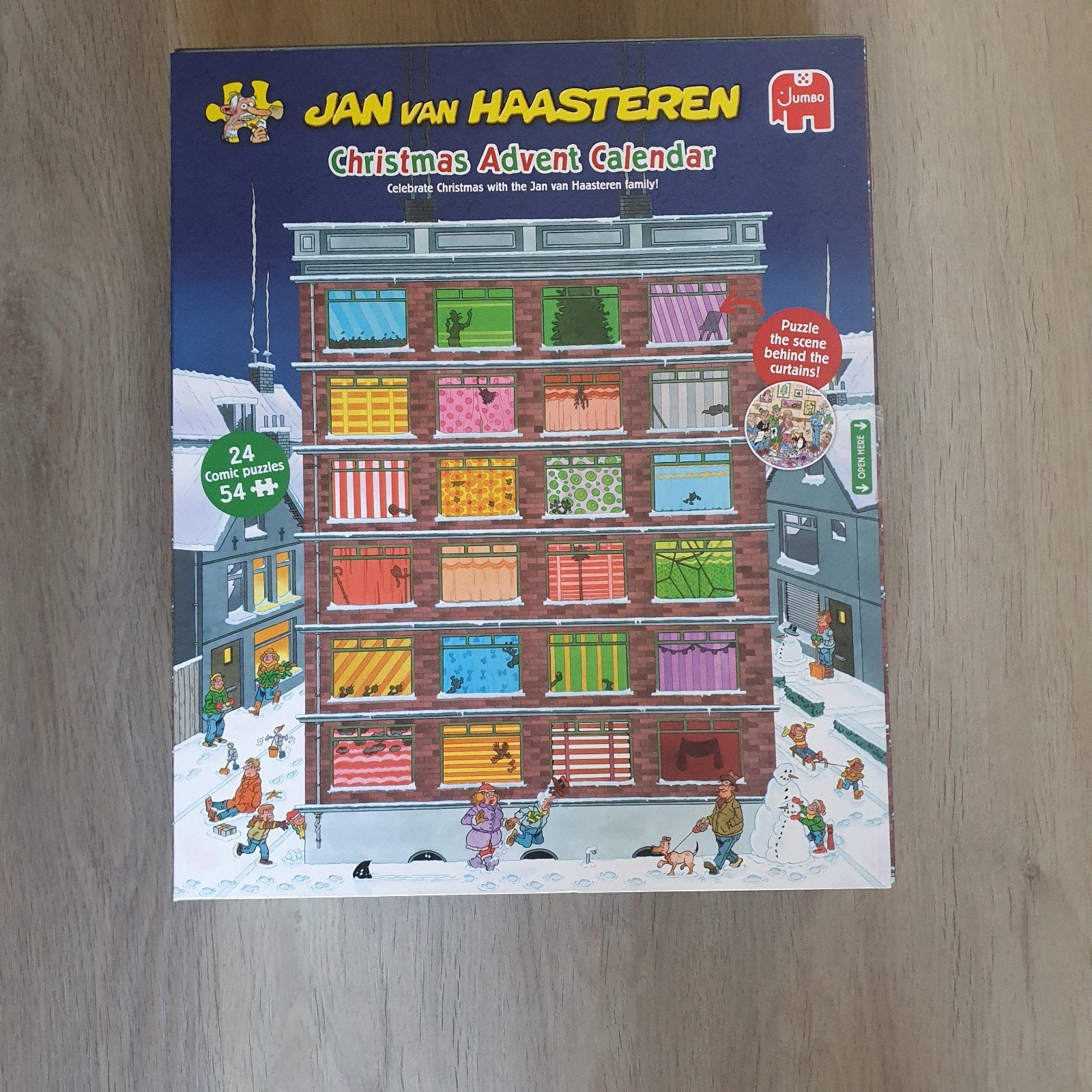 11. Speciale Jan van Haasteren puzzel-Adventkalender, Ophalen of Verzenden, Minder dan 500 stukjes, Zo goed als nieuw, Legpuzzel