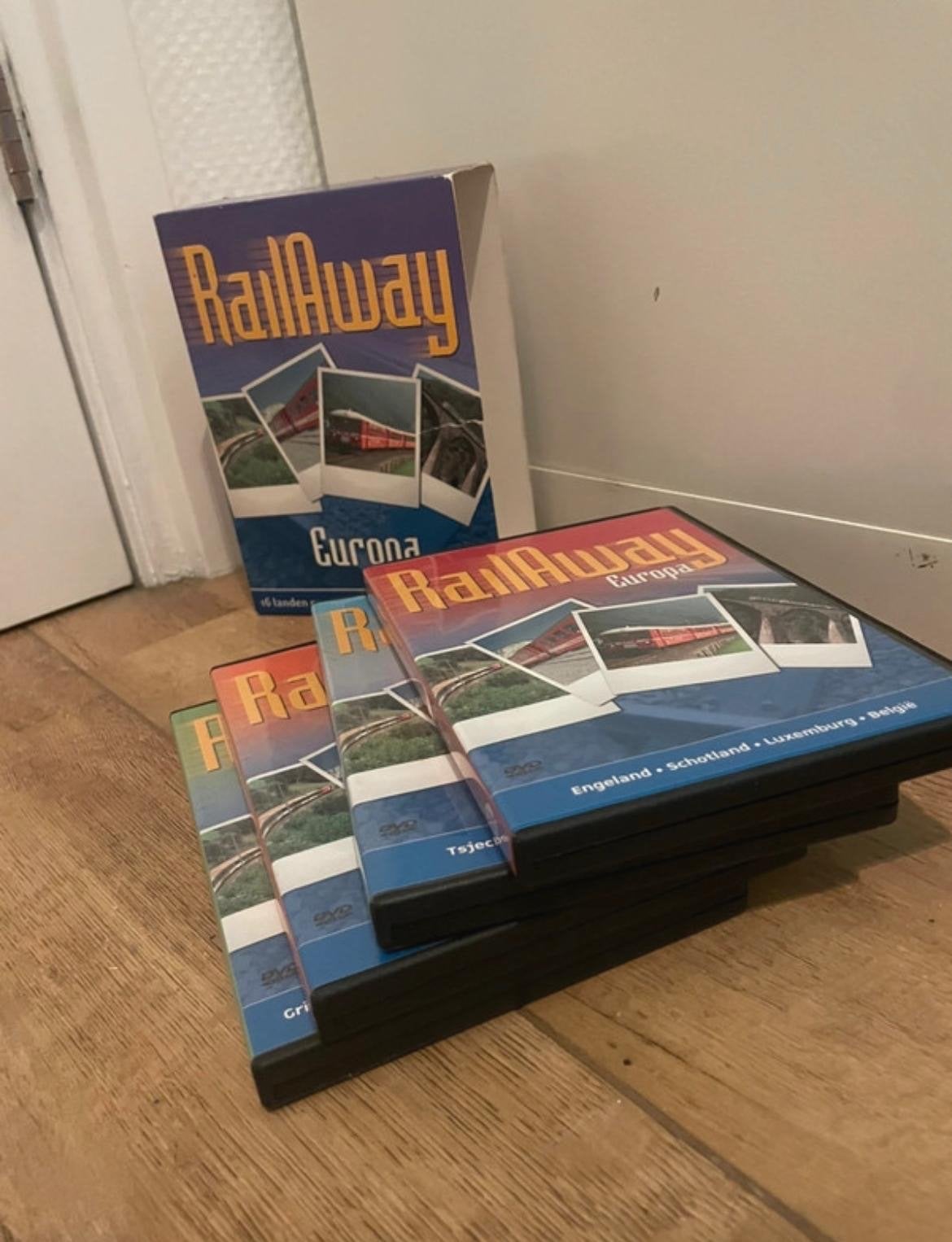 RailAway Europa DVD Boxset - Treinreizen door Europa, Alle leeftijden, Ophalen of Verzenden, Gebruikt