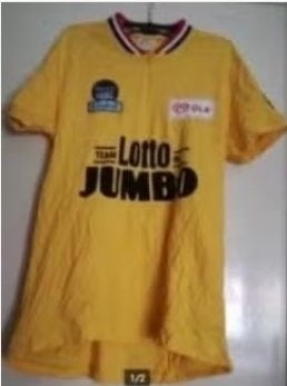 Nieuwe Gele wielrenners Trui Joop Zoetemelk Jumbo Visma L XL, Ophalen of Verzenden, Nieuw, Overige sporten, Shirt