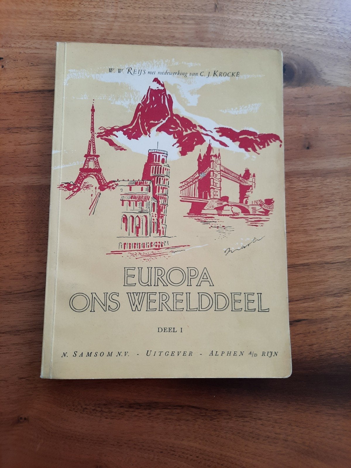 Europa ons werelddeel deel 1 aardrijkskunde boek 1953, Antiek en Kunst, Antiek | Boeken en Bijbels, Ophalen of Verzenden
