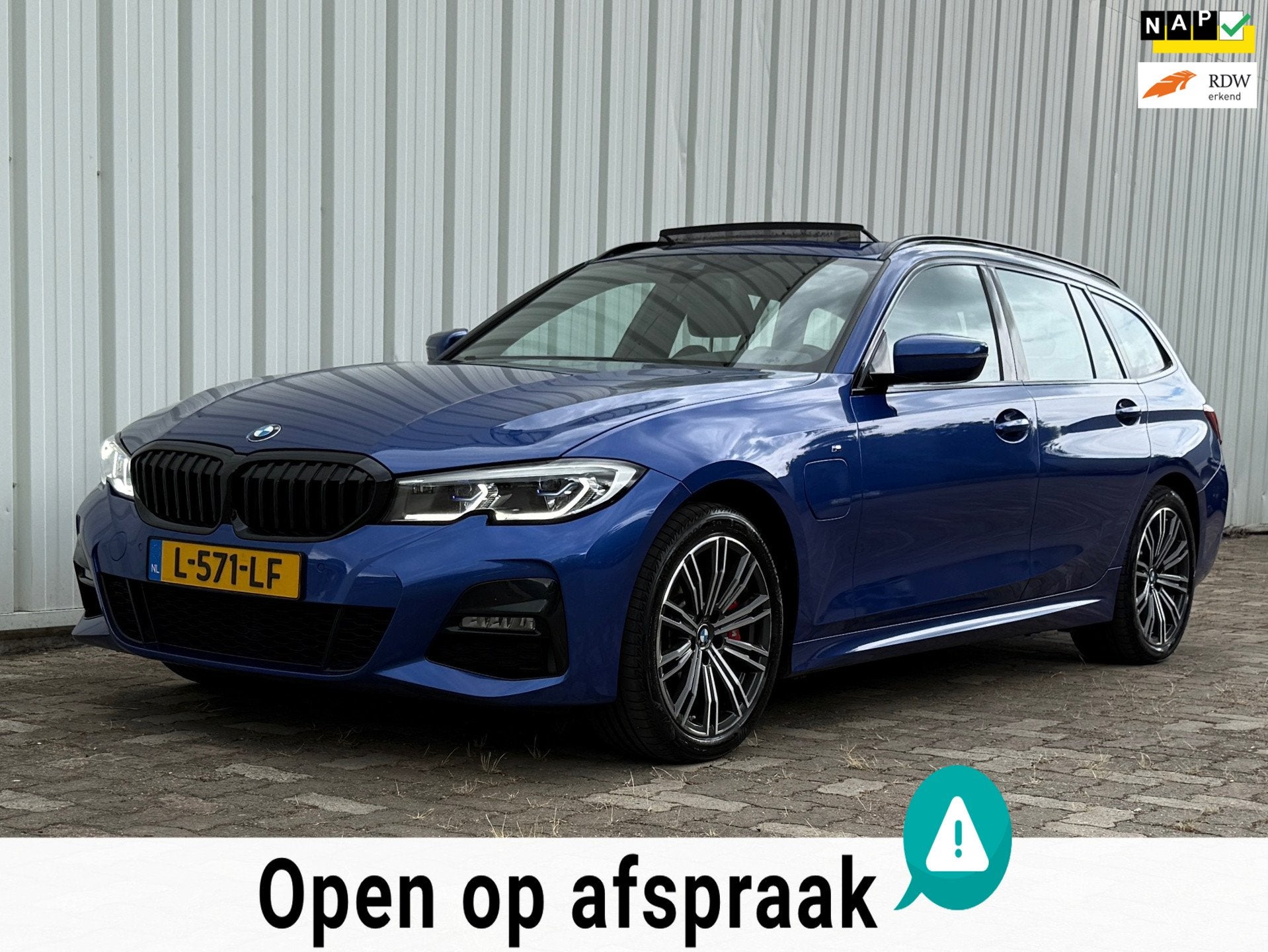BMW 3-serie Touring 330e M-Sport Pano Laser Shadow Line G21, Auto's, Automaat, 1998 cc, Achterwielaandrijving, Gebruikt