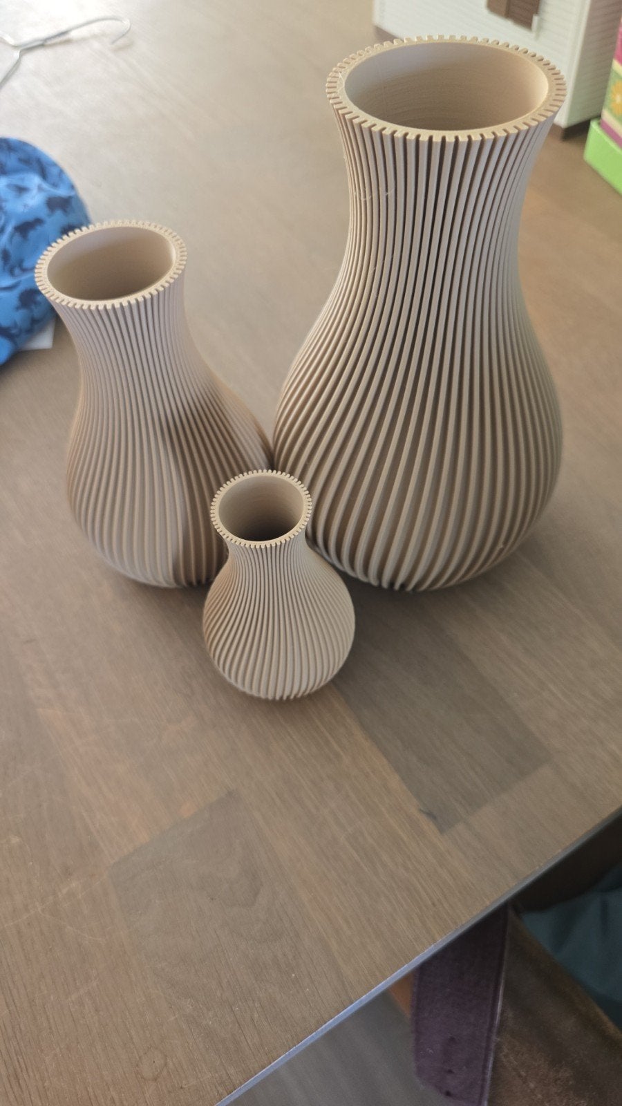 3D geprinte vazen set van 3, Antiek en Kunst, Ophalen of Verzenden