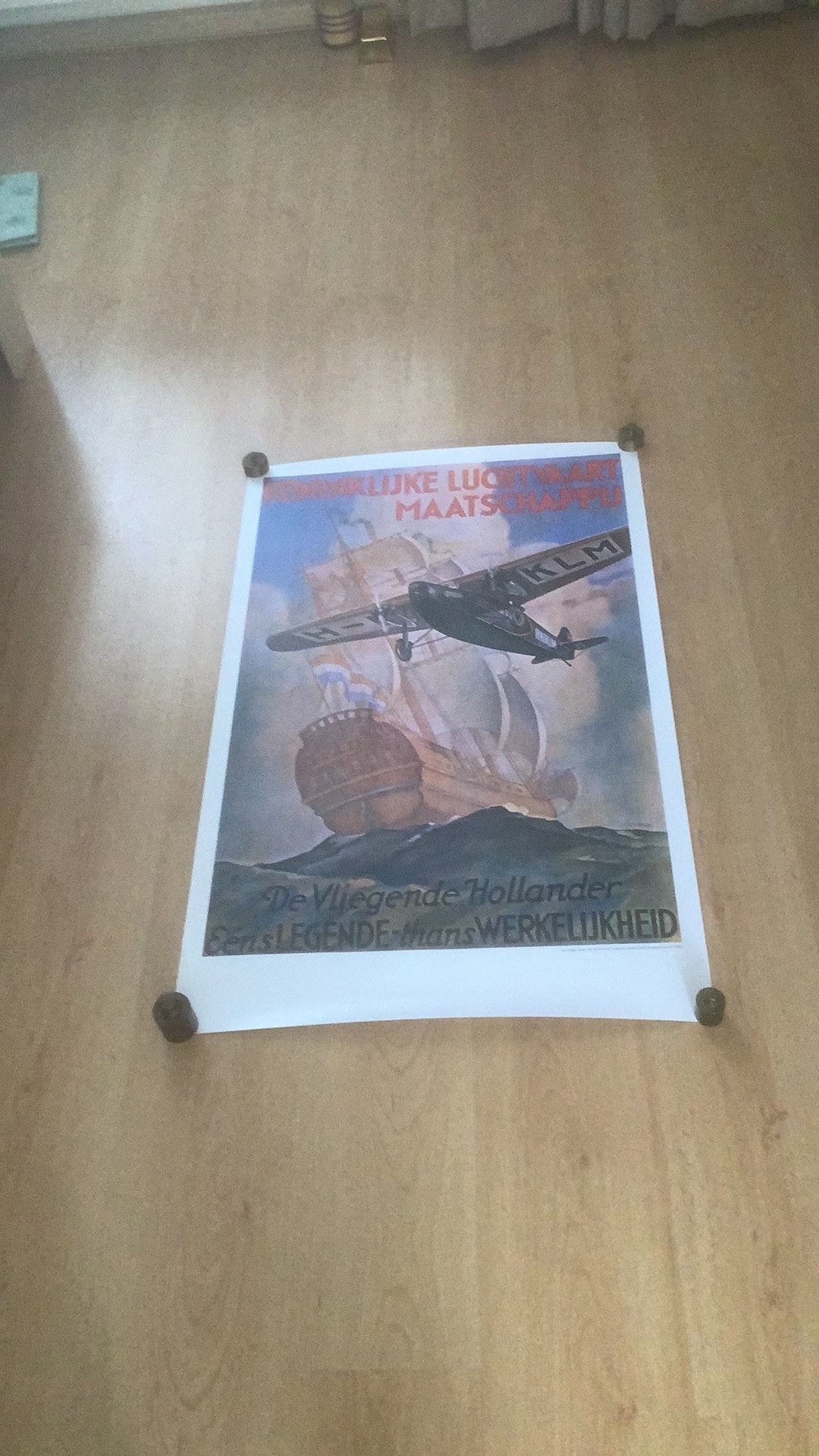 KLM Poster jaren ‘ 20 KLM kunst Collectie, Ophalen, Nieuw, Kaart, Foto of Prent