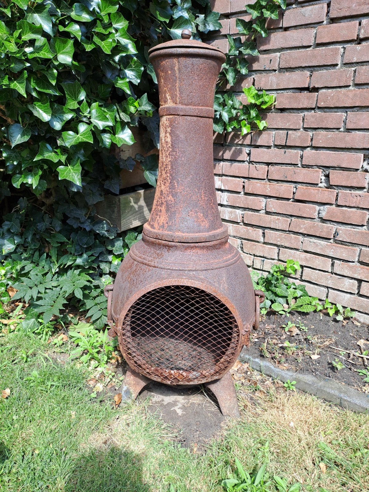 gietijzeren potkachel, Ophalen, Gebruikt