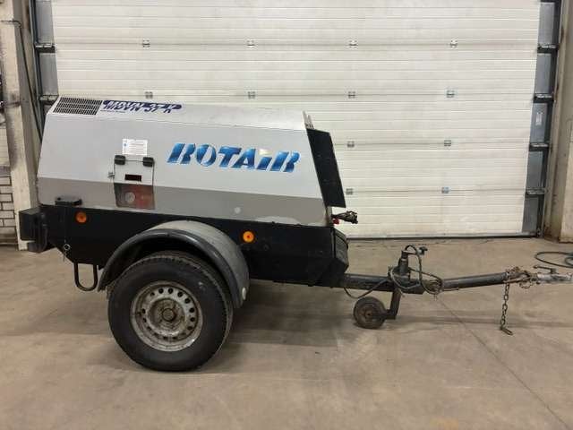Rotair MDVN37 K dieselcompressor 2015 – 3600 l/min – Kubota, Gebruikt, Weijman, 6 tot 10 bar, Ochten