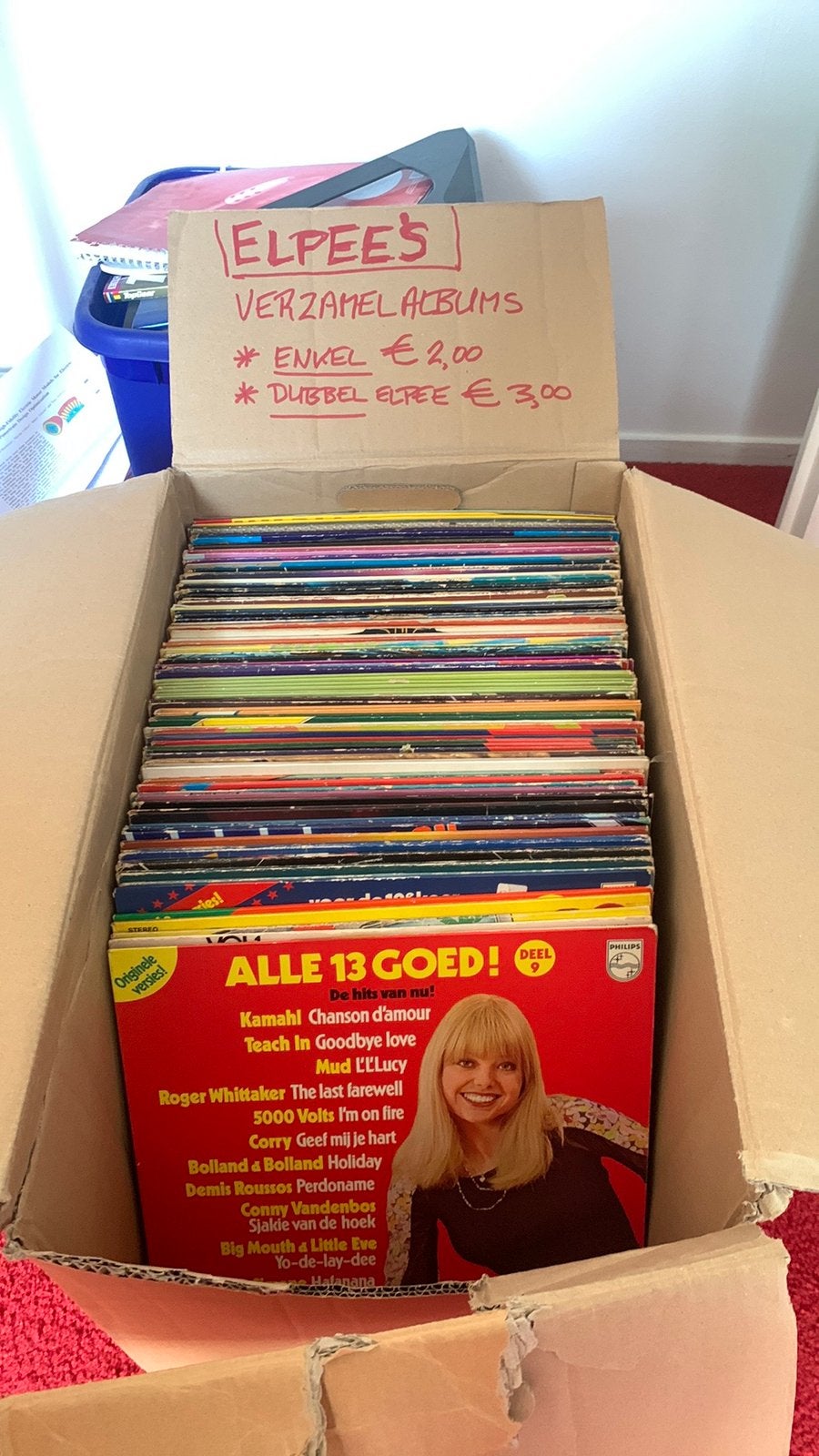 Een doos verzamel LP’s, Ophalen, Zo goed als nieuw, LP