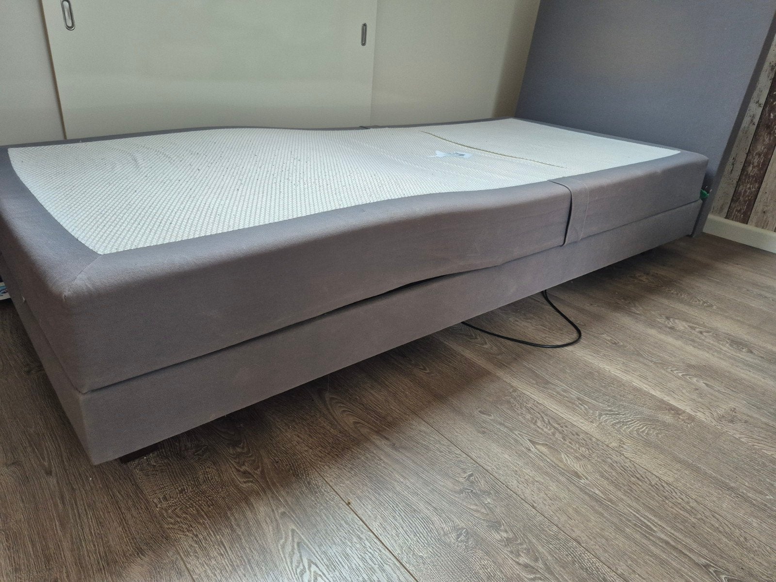 GRATIS Eenpersoons boxspring 90 x 200 cm., Huis en Inrichting, Ophalen, Gebruikt, 90 cm, Eenpersoons
