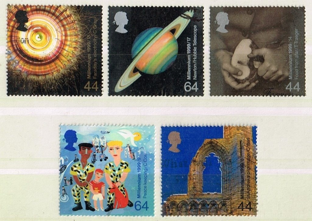 Postzegels uit Engeland - K 5918 - Millennium 7, Postzegels en Munten, Postzegels | Europa | UK, Verzenden, Gestempeld