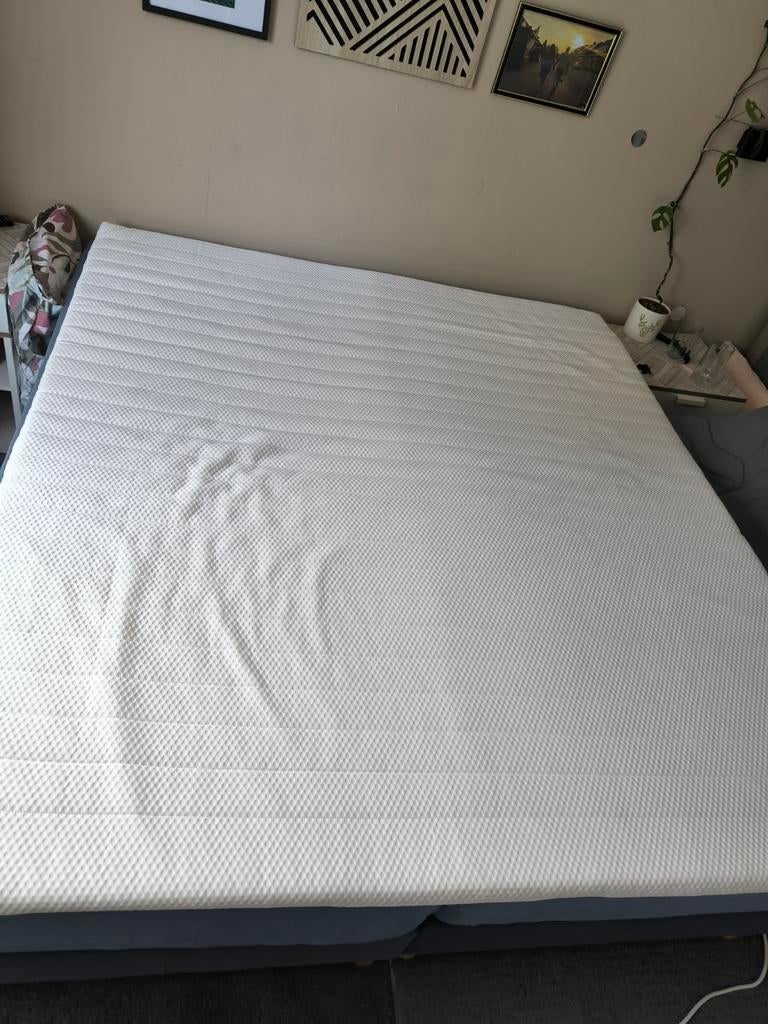 Ikea topper en 2x middelhard/stevig matras, Huis en Inrichting, Slaapkamer | Matrassen en Bedbodems, Ophalen, Tweepersoons, Zo goed als nieuw