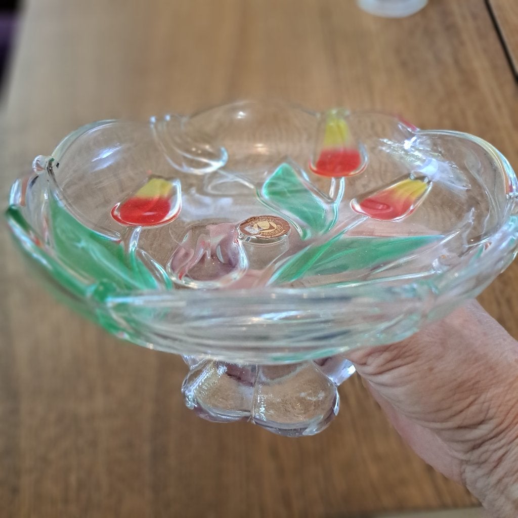 Kristal vaas, Huis en Inrichting, Woonaccessoires | Vazen, Overige kleuren, Ophalen of Verzenden, Minder dan 50 cm, Glas