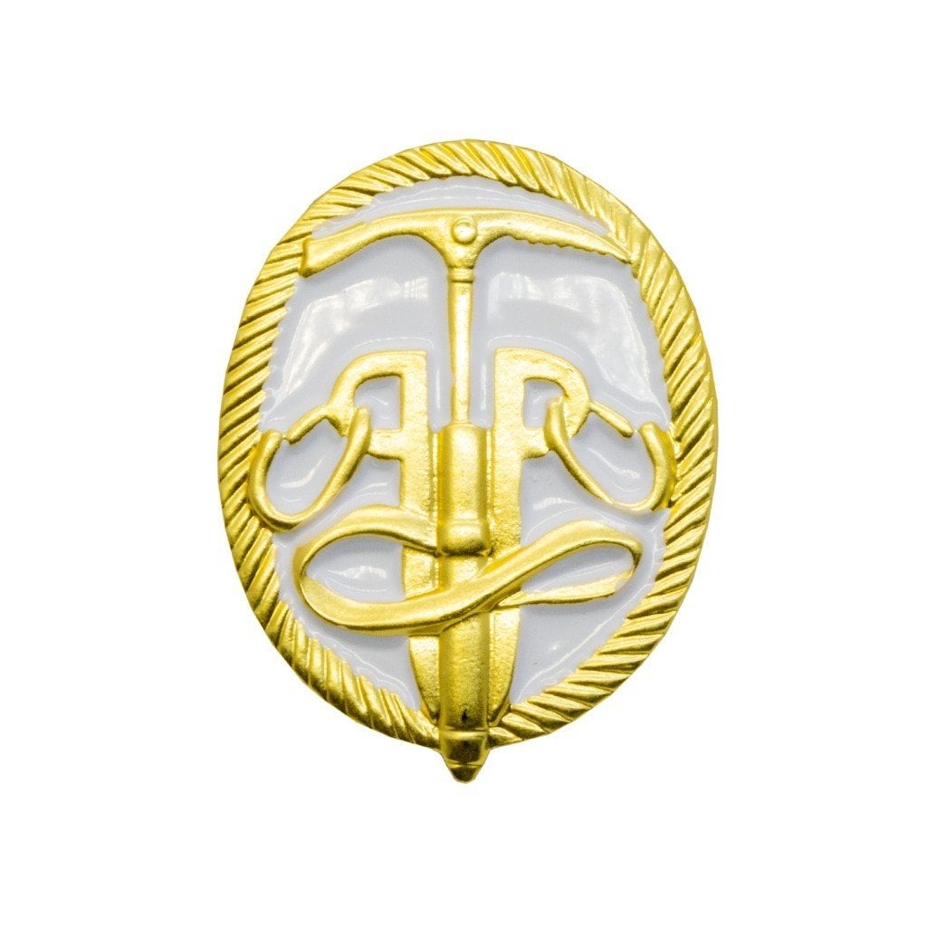 KL Defensie Vaardigheidsspeld– Metaal & Wit Emaille, Ophalen of Verzenden, Landmacht, Nederland, Embleem of Badge