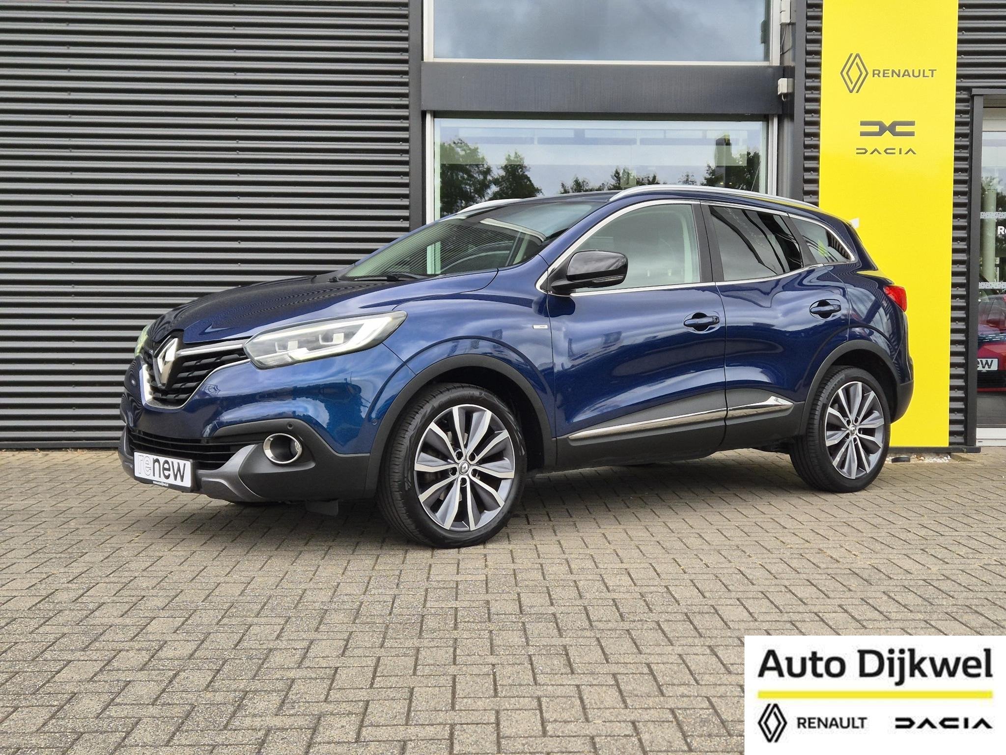 Renault Kadjar TCe 130 Bose Camera + P-sensoren, Dode hoek b, Auto's, Voorwielaandrijving, Gebruikt, 4 cilinders, Blauw